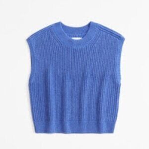 Abercrombie + Fitch Blue Crew Shell Sweater Size XS